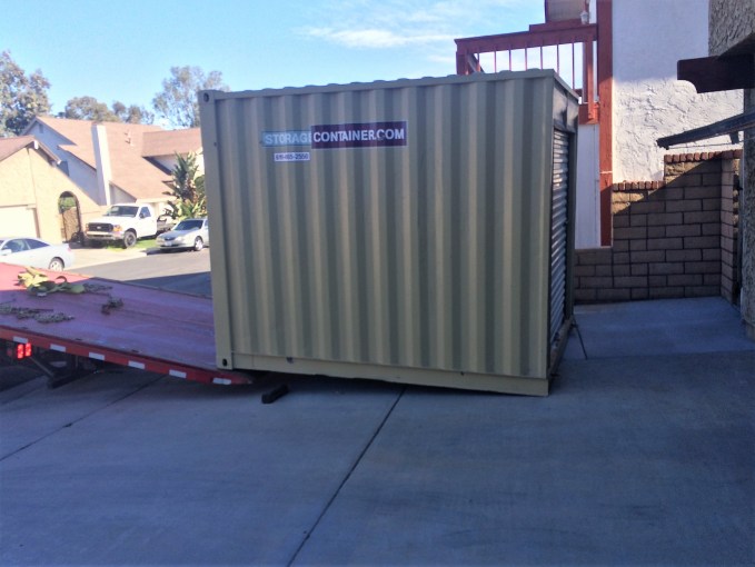 Here is the 8x10 container. It fits the area very nicely.
